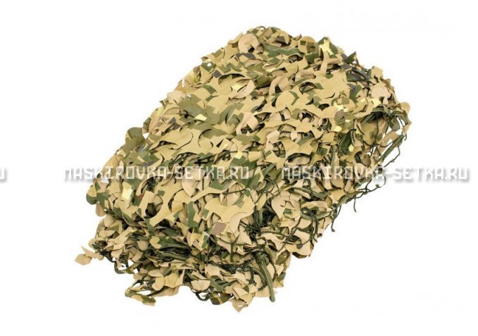 Массеть Camosystems Пейзаж-Профи Милитари 3D 1,8х3 м  – купить по цене 3850 руб. в интернет-магазине в городе Севастополь картинка 1